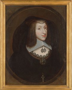 Christine Marie von Frankreich 1606-1663, Herzogin von Savoyen im Witwenkleid, ca. 1640 von Philibert Torret