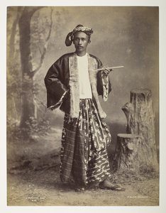 Ein burmesischer Mann, aus Ansichten von Burma von Philip Adolphe Klier