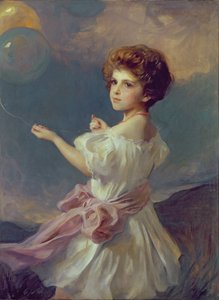 Mädchen mit Ballons von Philip Alexius de Laszlo
