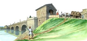 Hadrianswall Chesters Brückenpfeiler, 2. Jahrhundert, 1990-2010