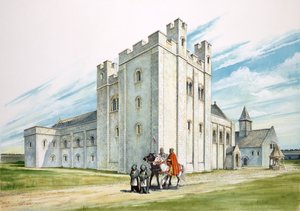 Die Zentralgebäude, Sherborne Old Castle, Dorset von Philip Corke