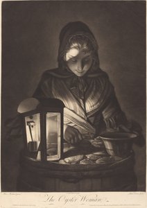 Die Austernfrau von Philip Dawe after Henry Robert Morland