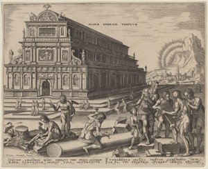 Der Tempel der Diana in Ephesus von Philip Galle, after Maerten van Heemskerck