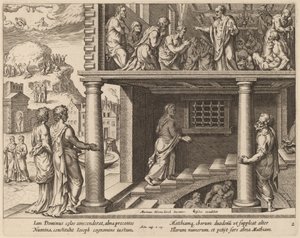 Die Wahl des Heiligen Matthias von Philip Galle after Maerten van Heemskerck