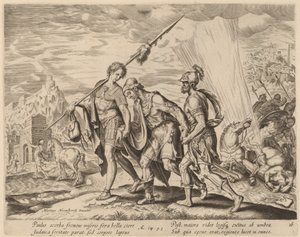 Die Bekehrung des Heiligen Paulus von Philip Galle after Maerten van Heemskerck