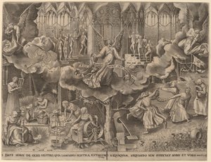Das Gleichnis von den klugen und törichten Jungfrauen von Philip Galle after Pieter Bruegel the Elder