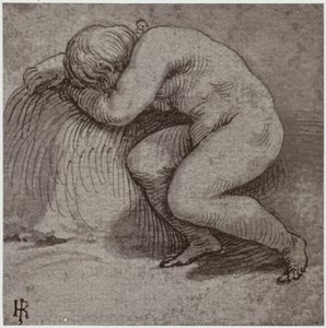 Giulio Romano, Ein schlafendes Kind von Philip Henry Delamotte