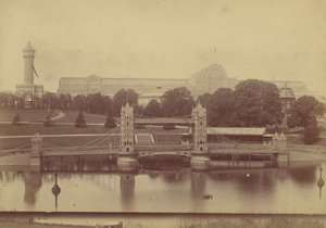 Fortschritt des Kristallpalastes in Sydenham, 1854