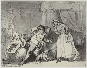 Thomas Rowlandson, Der betrunkene Ehemann