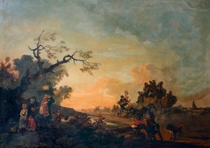 Die Hauptstraße von Philip James de (1740 1812) Loutherbourg