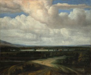 Ein Panoramablick mit einem Landgut, ca. 1649 von Philip Koninck