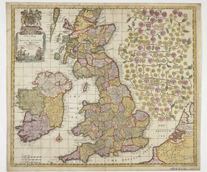 Eine neue Karte von England, Schottland und Irland von Philip Lea