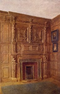 Kamin und Teil des Raums in Nr. 4 Coleman Street, 1892