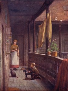 Galerie des White Hart Inn, Southwark, 1884 von Philip Norman