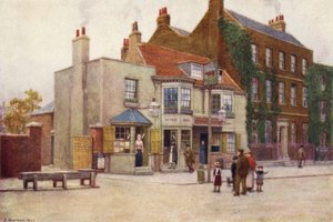 Red Cow Public-House und Fairlawn, Hammersmith Road, 1897