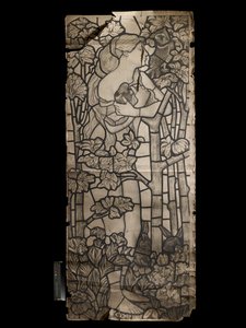 Entwurf für ein Glasfenster von Eva von Philip Webb