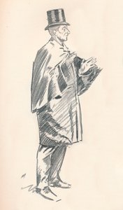 Bleistiftskizze von Phil May, ca. 19. Jahrhundert, 1903-1904 von Philip William May