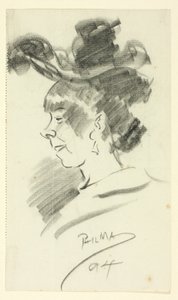 Profil einer Frau