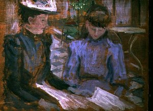 Mutter und Tochter, Boulogne, ca. 1894