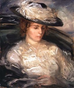 Porträt von Miss Scobell in einem Badestuhl (Die Genesende) von Philip Wilson Steer