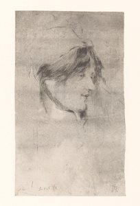Kopf einer Frau von Philip Zilcken (signed by artist)
