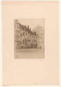 Alte Häuser auf der Place Verte in Verviers von Philip Zilcken
