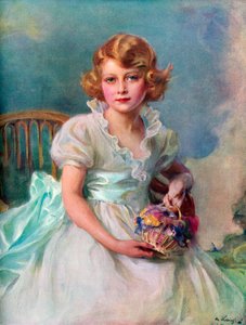 Prinzessin Elizabeth, 1926-, Königin der Commonwealth-Reiche, 1937 von Philip de László