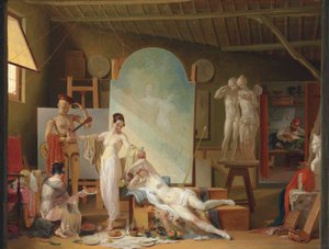 Das Atelier des Künstlers in Rom