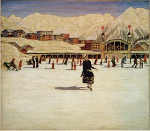Eislaufbahn in Davos