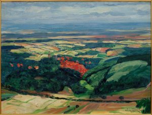 Blick über Kronberg in die Mainebene von Philipp Franck