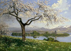 Bayerische Landschaft im Frühling, Philipp Graf