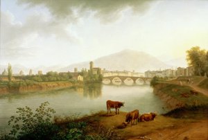 Ansicht von Pisa von Philipp Hackert