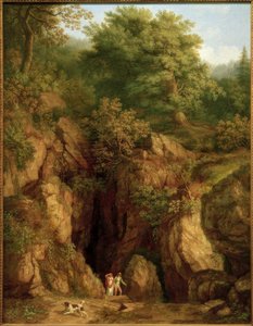 J. Ph. Hackert, Grotte des Hl. Franziskus am Monte Verna I. von Philipp Hackert