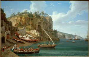 J.Ph. Hackert, Marina Piccola in Sorrent / Gemälde, 1794 von Philipp Hackert