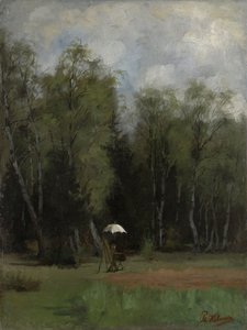 Maler am Waldrand von Philipp Helmer
