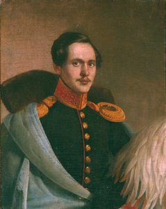 Porträt des Dichters Michail Lermontow 1814-1841, 1834