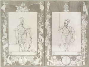 Karl der Große (742-814) und Heymon, 1804-5 von Philipp Otto Runge