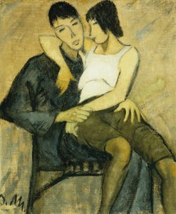 Sitzendes Paar, ca. 1920