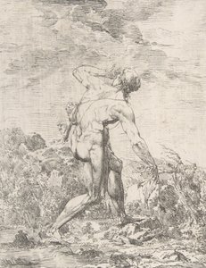 Milo von Kroton, n.d. von Philippe Auguste Hennequin