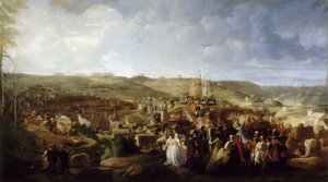 Napoleon verteilt die Kreuze der Ehrenlegion im Lager von Boulogne am 16. August 1804 von Philippe Auguste Hennequin