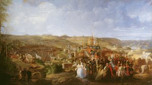 Napoleon in einem Lager in Boulogne verteilt das Kreuz der Ehrenlegion, 16. August 1804 von Philippe Auguste Hennequin