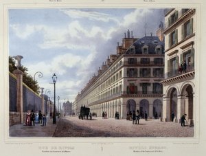 Rue de Rivoli - in "Promenade dans Paris et ses environs", von Jacottet et Benoist, ed. Gihaut von Philippe Benoist
