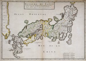 Geografische Karte von Japan erstellt von Pater Philippe Briet, Jesuit und französischer Gelehrter (1601-1668) von Philippe Briet