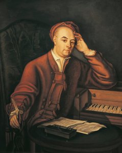 Porträt des deutschen Komponisten Georg Friedrich Händel (1685 - 1759)