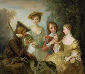 Der Geruchssinn, ca. 1744-47 von Philippe Mercier