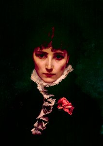 Porträt der Komikerin Sarah-Henriette Bernard, genannt Sarah Bernhardt (1844-1923) (Detail) von Philippe Parrot
