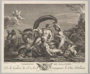 Der Triumph der Galatea von Philippe Triere