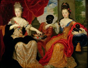 Porträt von Francoise-Marie de Bourbon (1677-1749) und Louise-Francoise de Bourbon (1673-1743) von Philippe Vignon