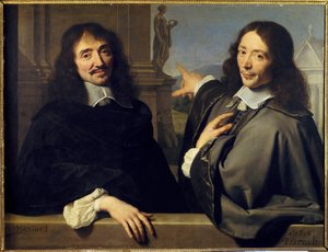 Porträt von zwei Männern: Francois Mansart und Claude Perrault