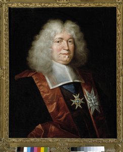 Porträt von Louis Boucherat (1616-1699) französischer Magistrat und Kanzler von Philippe de (studio of) Champaigne